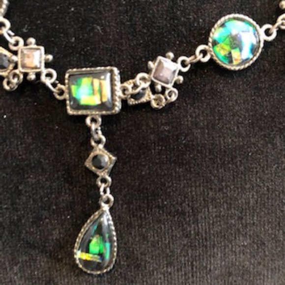 Elegant black chain necklace - Picture 2 of 2